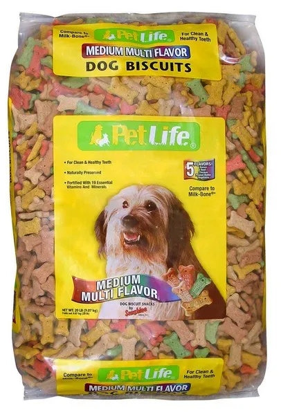 20 Lb Sunshine Mills Pet Life Medium Multi Biscuits - Treats